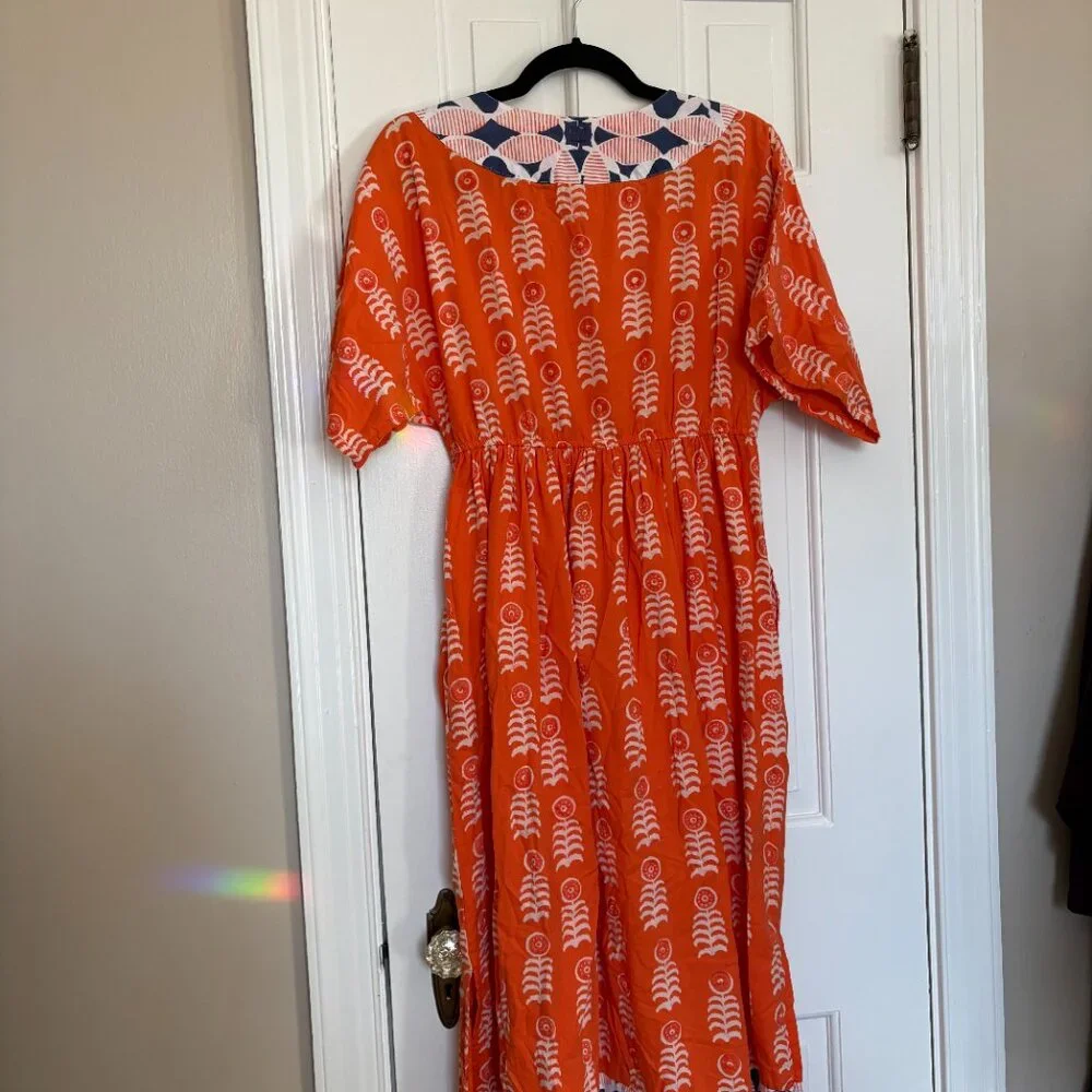 Marea by Liz Joy Milla Caftan Cover-Up Beach Dress - XS - Picture 7 of 9